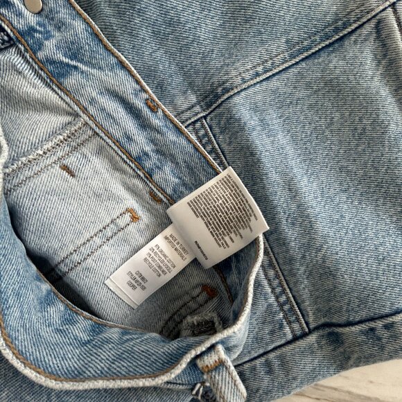 Agolde Cooper Cargo Pants in Rank Womens Size 28 Jeans Blue Light Wash Denim - Picture 5 of 9